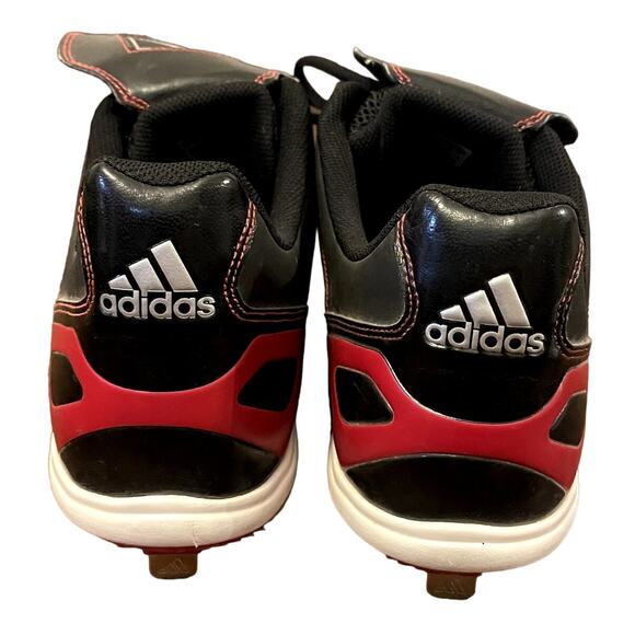 Adidas Baseball Cleats Black and Red Size Men's 15 - Picture 7 of 9